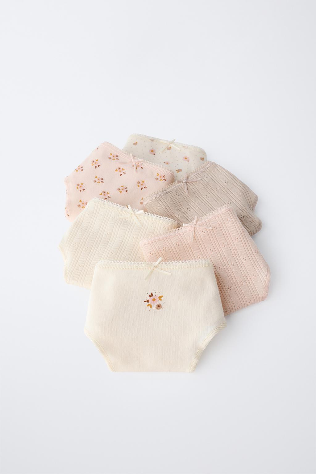 6-14 ЛЕТ/НАБОР ИЗ ШЕСТИ ТРУСОВ С ЦВЕТОЧНЫМ ПРИНТОМ