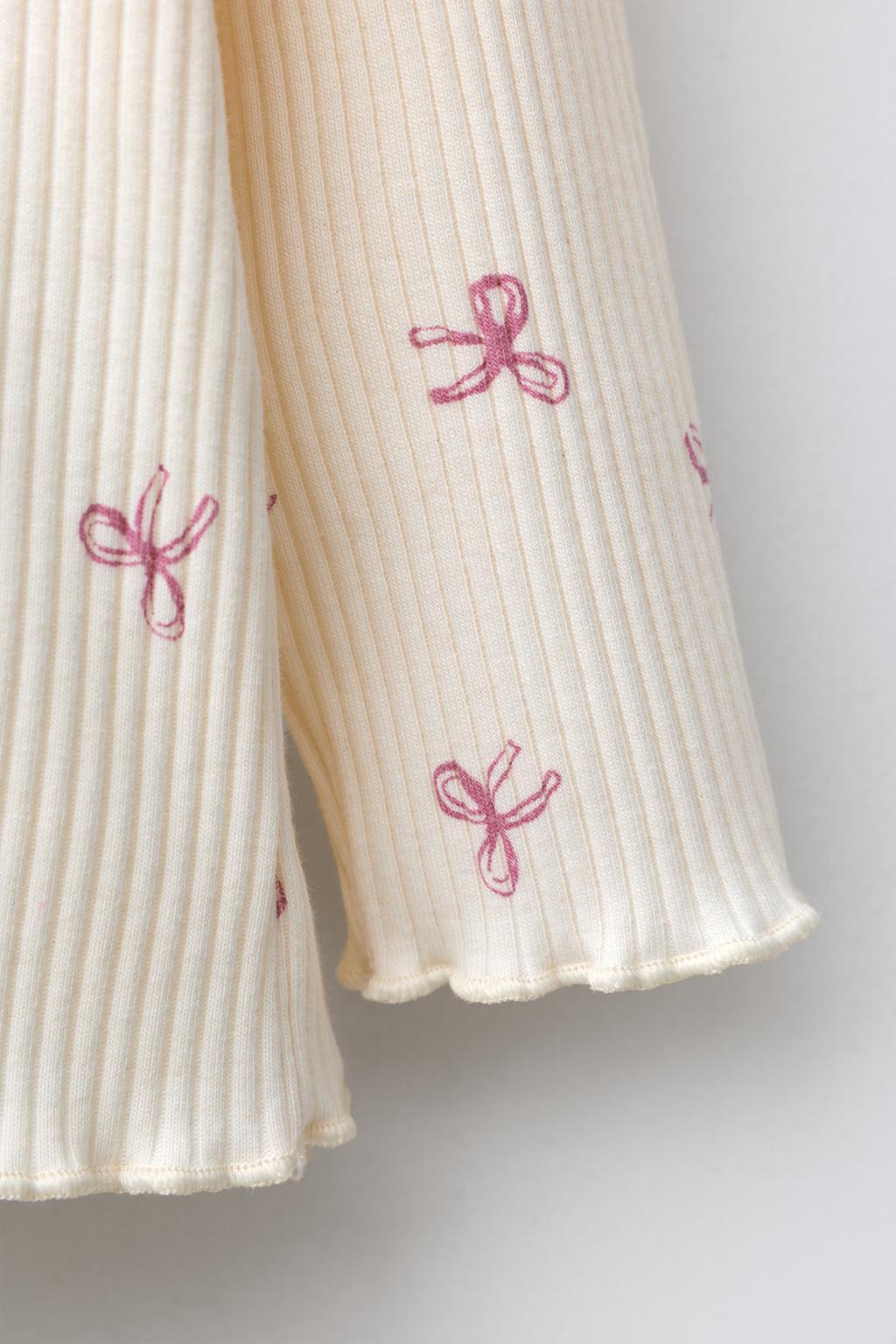 ФУТБОЛКА В РУБЧИК SOFT TOUCH С БАНТАМИ