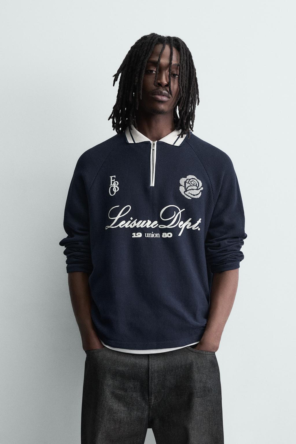 ПОЛО С КОНТРАСТНЫМ ПРИНТОМ