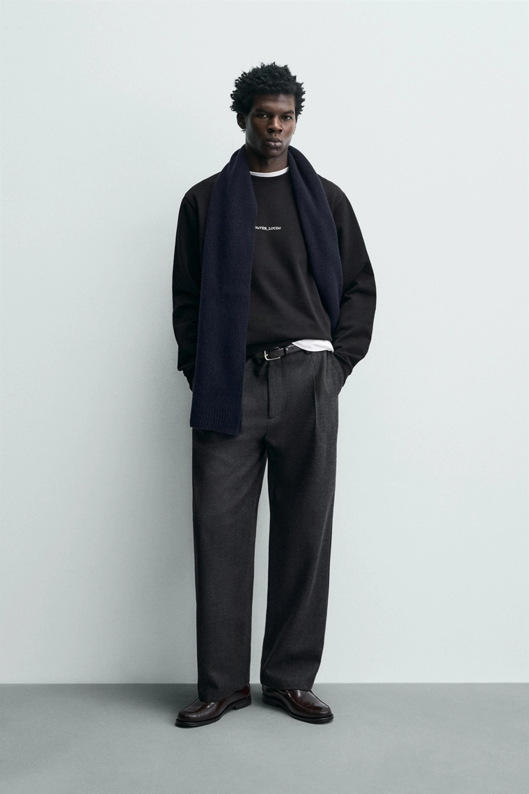 ТОЛСТОВКА КЛАССИЧЕСКОГО КРОЯ С ПРИНТОМ