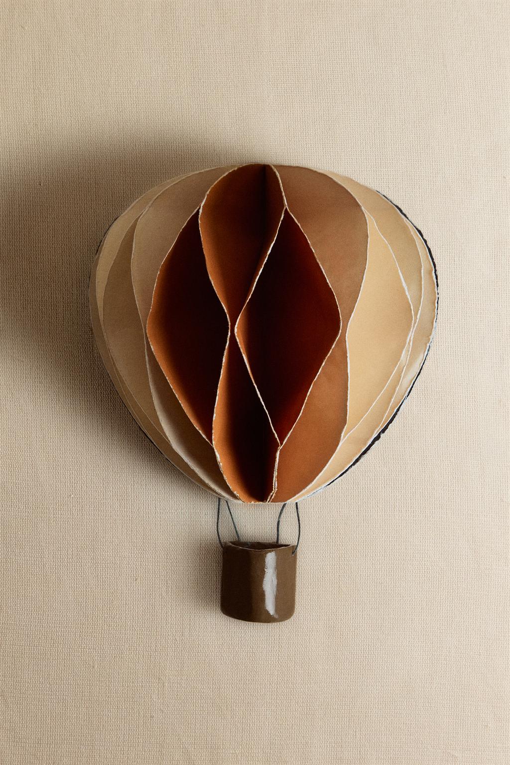 Бумажный настенный шар-аэростат (21 см)