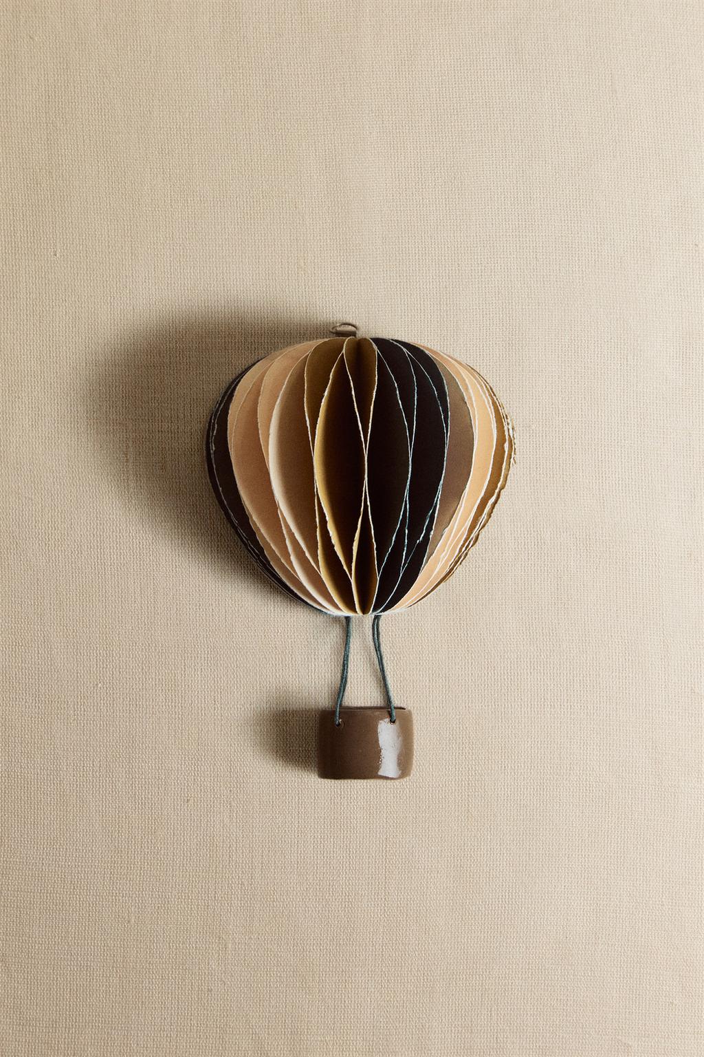 Бумажный шар на стену (12 см) разноцветный