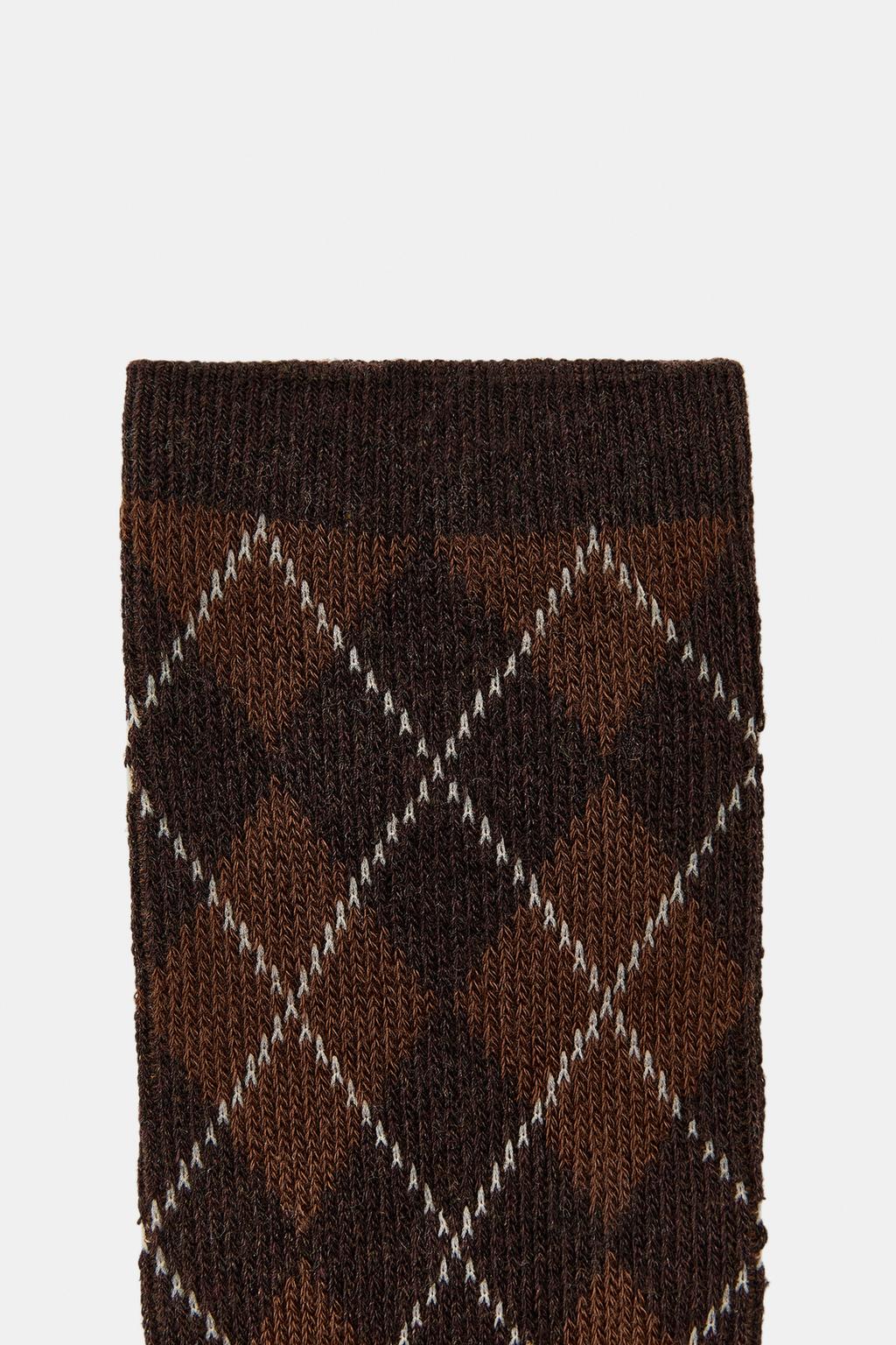 ХЛОПКОВЫЕ НОСКИ В РОМБ