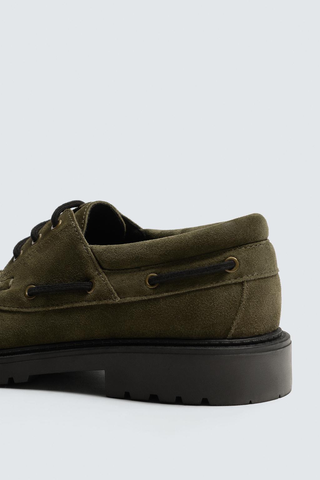 Туфли на палубу из кожи