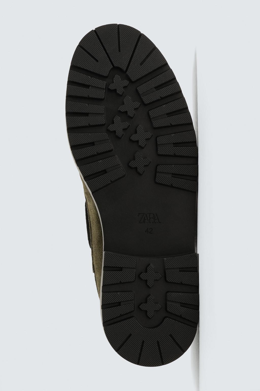 Туфли на палубу из кожи