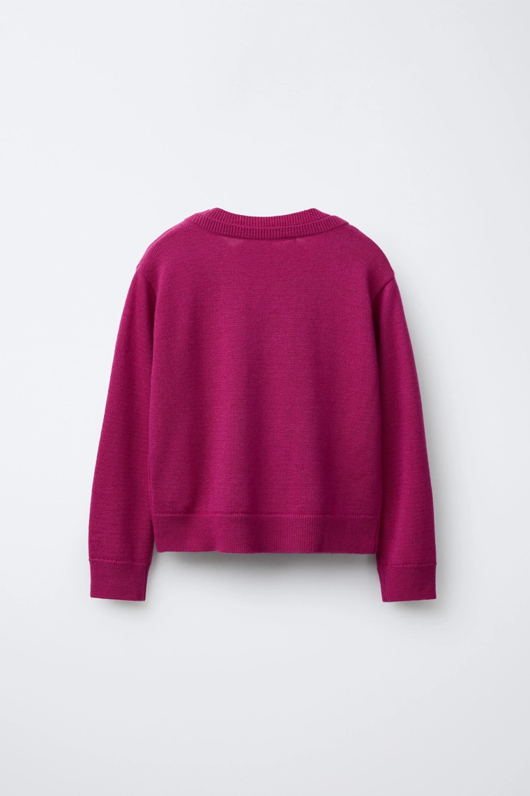 СВИТЕР ИЗ 100% ШЕРСТИ С ДВОЙНЫМ ВОРОТНИКОМ