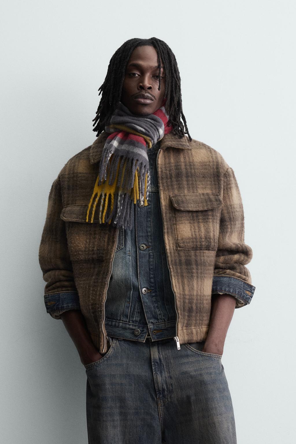 КУРТКА-РУБАШКА В КЛЕТКУ НА МОЛНИИ