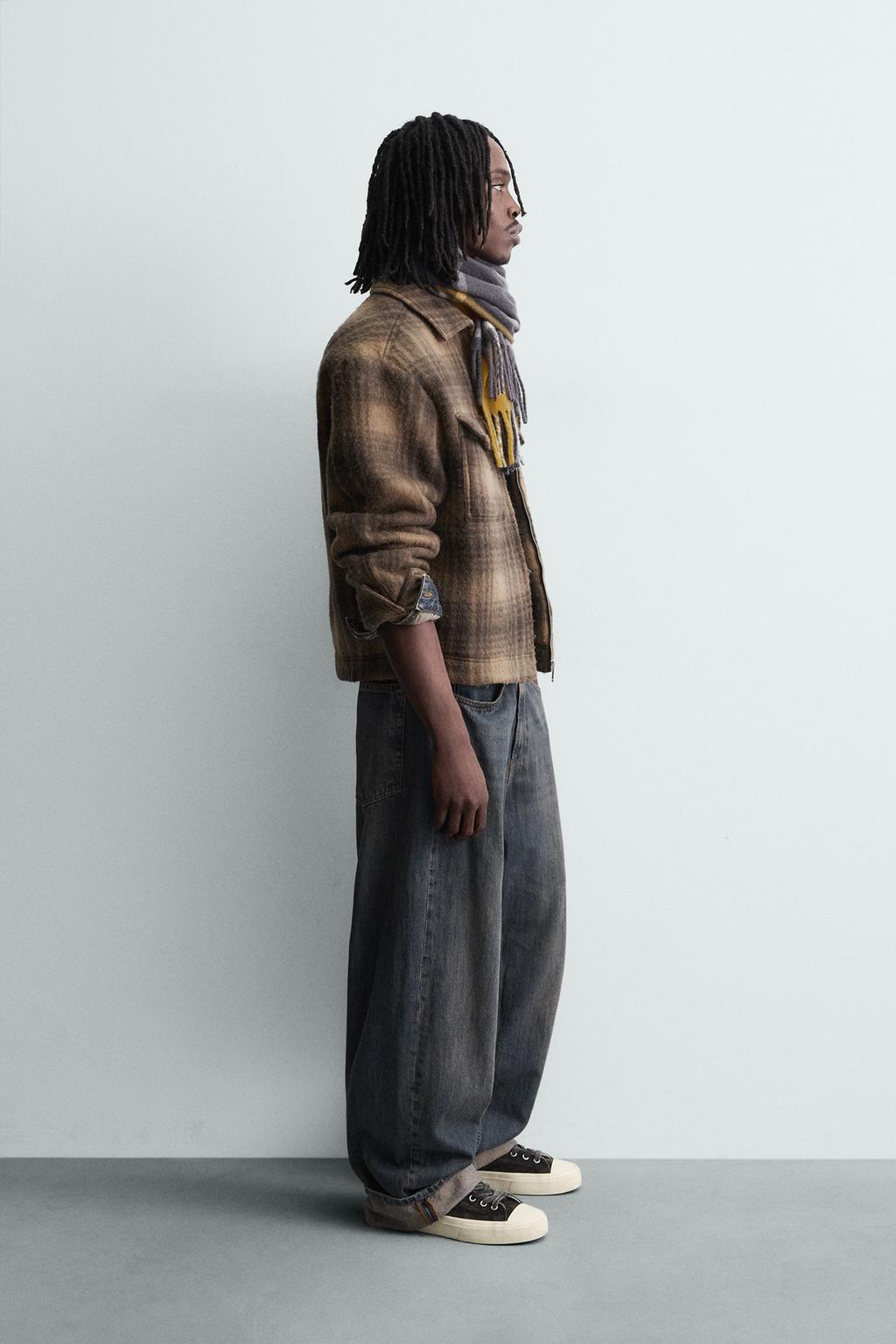 КУРТКА-РУБАШКА В КЛЕТКУ НА МОЛНИИ