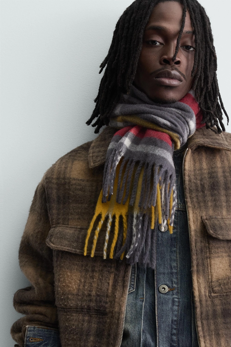 КУРТКА-РУБАШКА В КЛЕТКУ НА МОЛНИИ