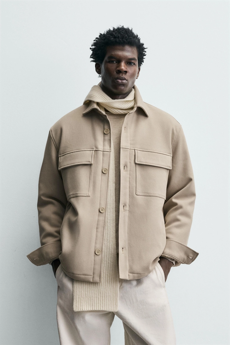 МЯГКАЯ СТЕГАНАЯ КУРТКА-РУБАШКА