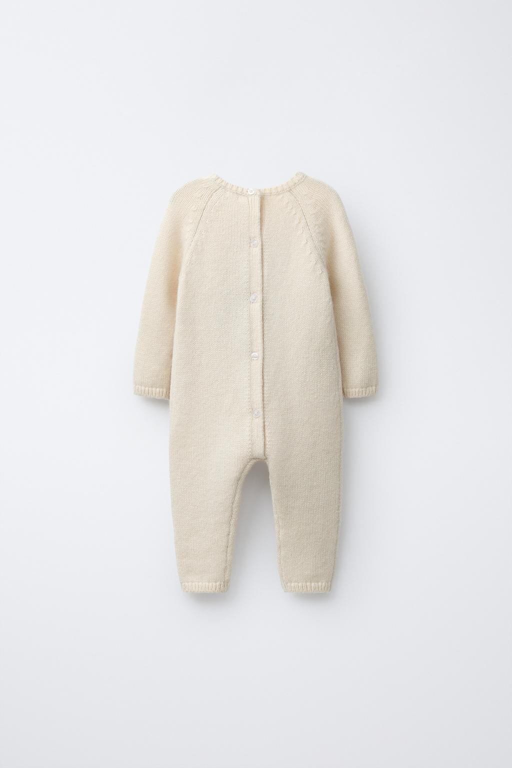 КОМБИНЕЗОН ИЗ СМЕСОВОЙ ШЕРСТИ С ВЫШИВКОЙ МЫШКИ