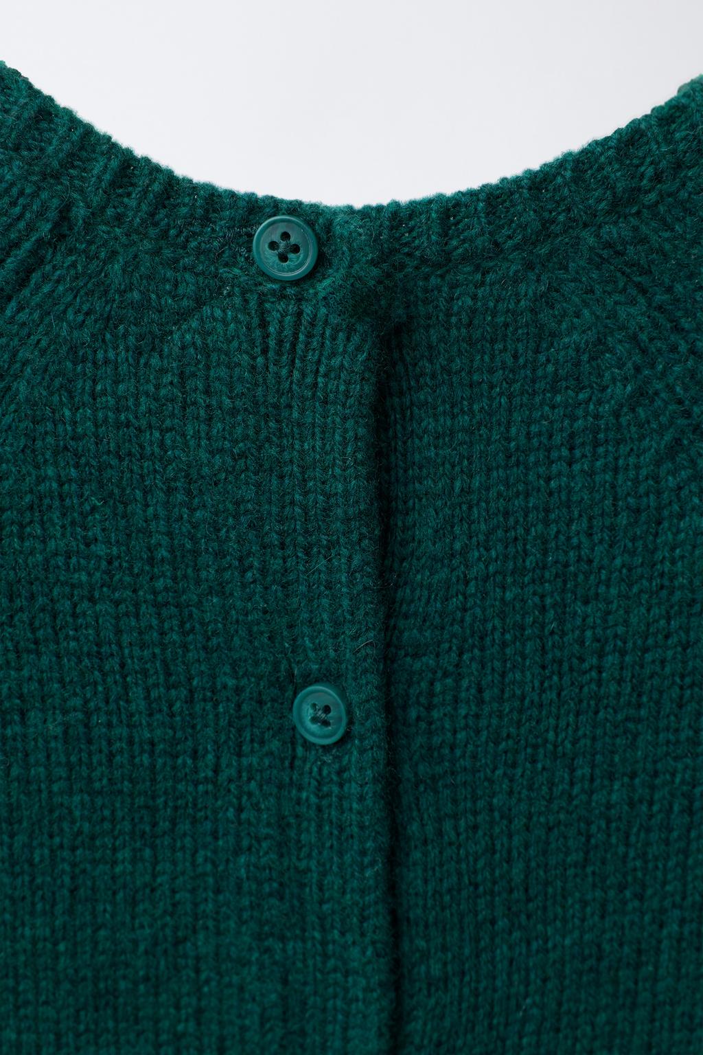 ТРИКОТАЖНЫЙ КОМБИНЕЗОН ИЗ СМЕСОВОЙ ШЕРСТИ С ВЫШИВКОЙ КРОЛИКА