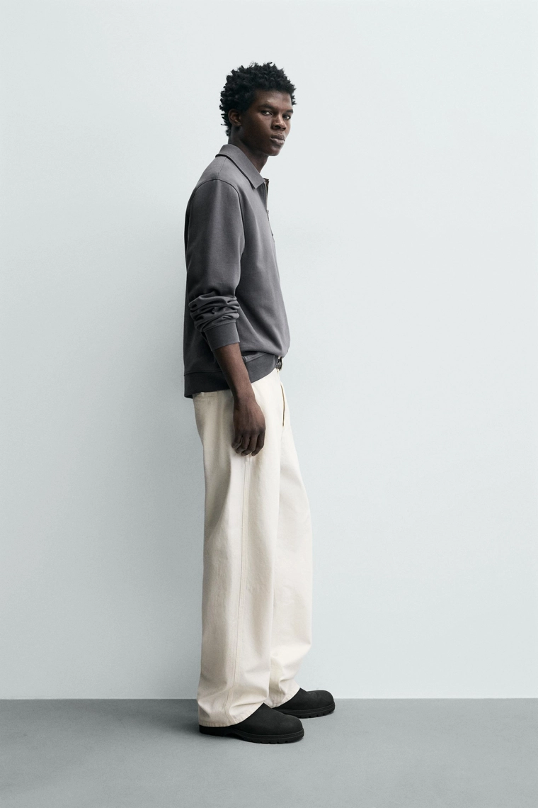 ТОЛСТОВКА ПОЛО INTERLOCK НА МОЛНИИ