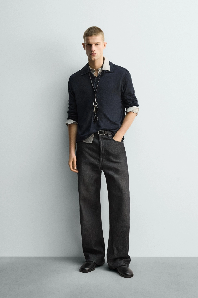 ПОЛО ИЗ РЕЛЬЕФНОЙ ТКАНИ