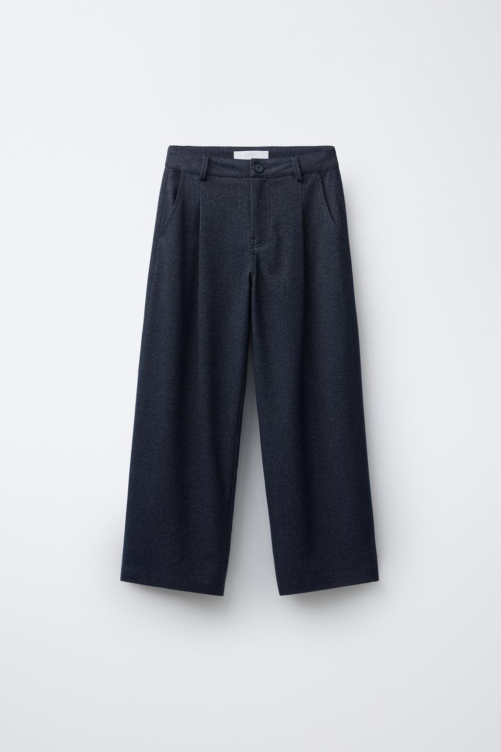 БРЮКИ-САФАРИ ИЗ МЕЛАНЖЕВОЙ ТКАНИ