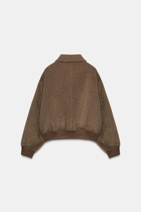 БОМБЕР ИЗ СМЕСОВОЙ ШЕРСТИ — ZW COLLECTION