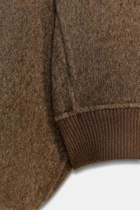 БОМБЕР ИЗ СМЕСОВОЙ ШЕРСТИ — ZW COLLECTION