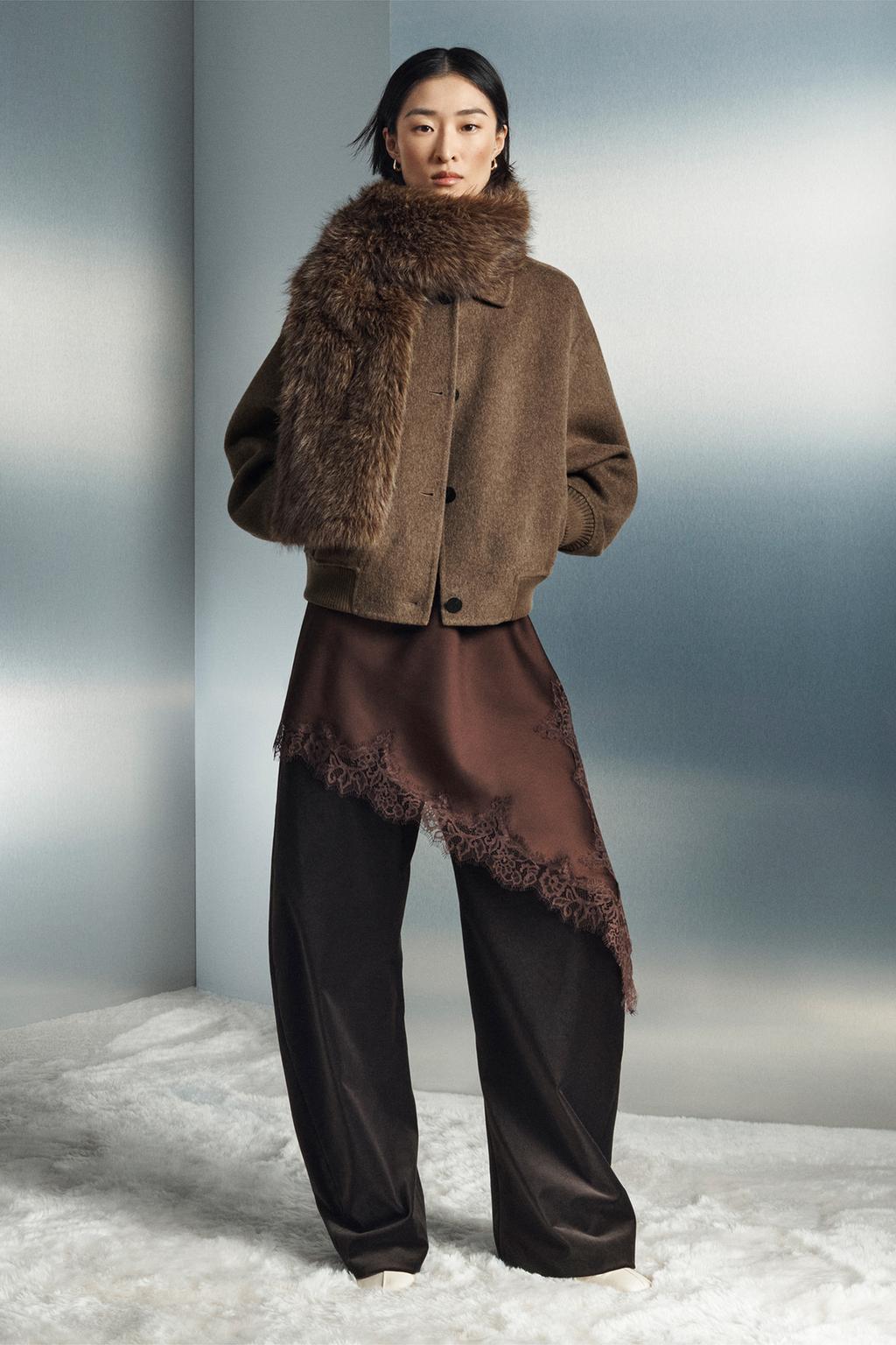 БОМБЕР ИЗ СМЕСОВОЙ ШЕРСТИ — ZW COLLECTION