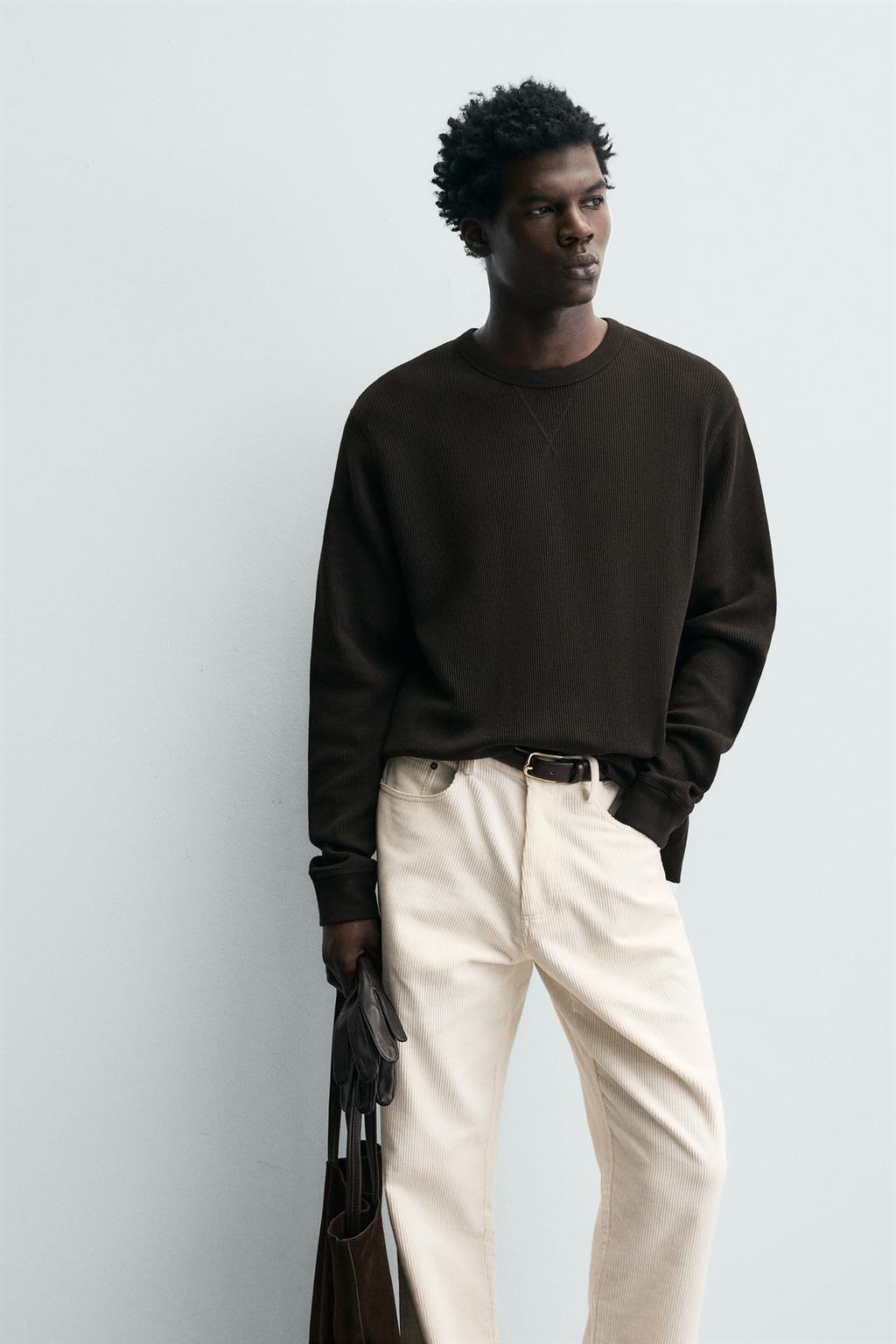 ФУТБОЛКА ИЗ ТКАНИ ВАФЕЛЬНОЙ СТРУКТУРЫ