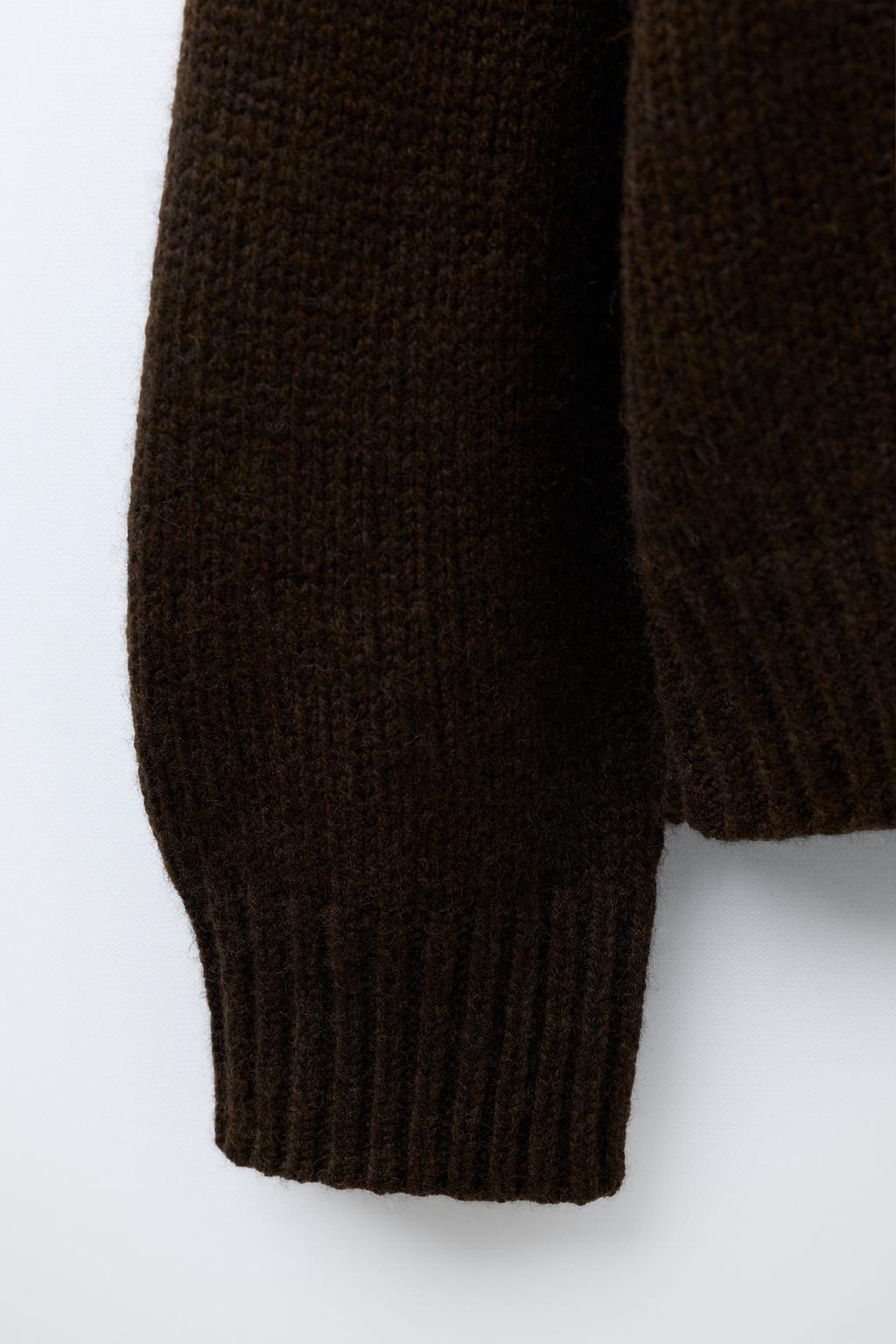 СВИТЕР ИЗ СМЕСОВОЙ ШЕРСТИ С ВЫШИВКОЙ В ВИДЕ ОЛЕНЕЙ