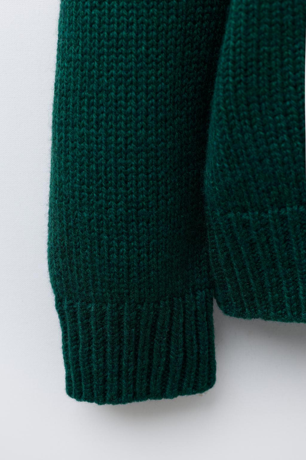 ВЯЗАНЫЙ ДЖЕМПЕР ИЗ ШЕРСТИ С ВЫШИТЫМ КРОЛИКОМ