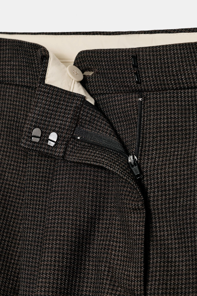 БРЮКИ WIDE LEG С ЗАЩИПАМИ — ZW COLLECTION