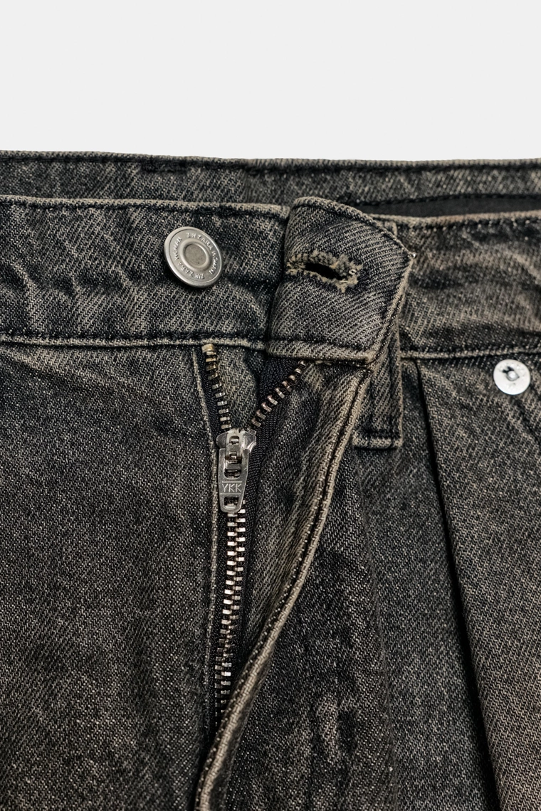 ДЖИНСЫ ZW COLLECTION WIDE LEG СО СРЕДНЕЙ ПОСАДКОЙ И ВЫТАЧКАМИ