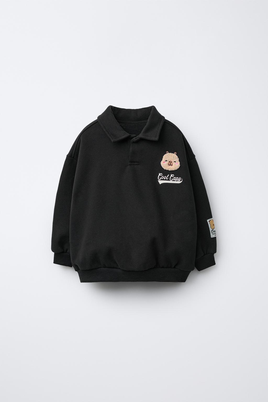 ПОЛО С ПРИНТОМ И НАШИВКОЙ КАПИБАРА CAPYFUN ©