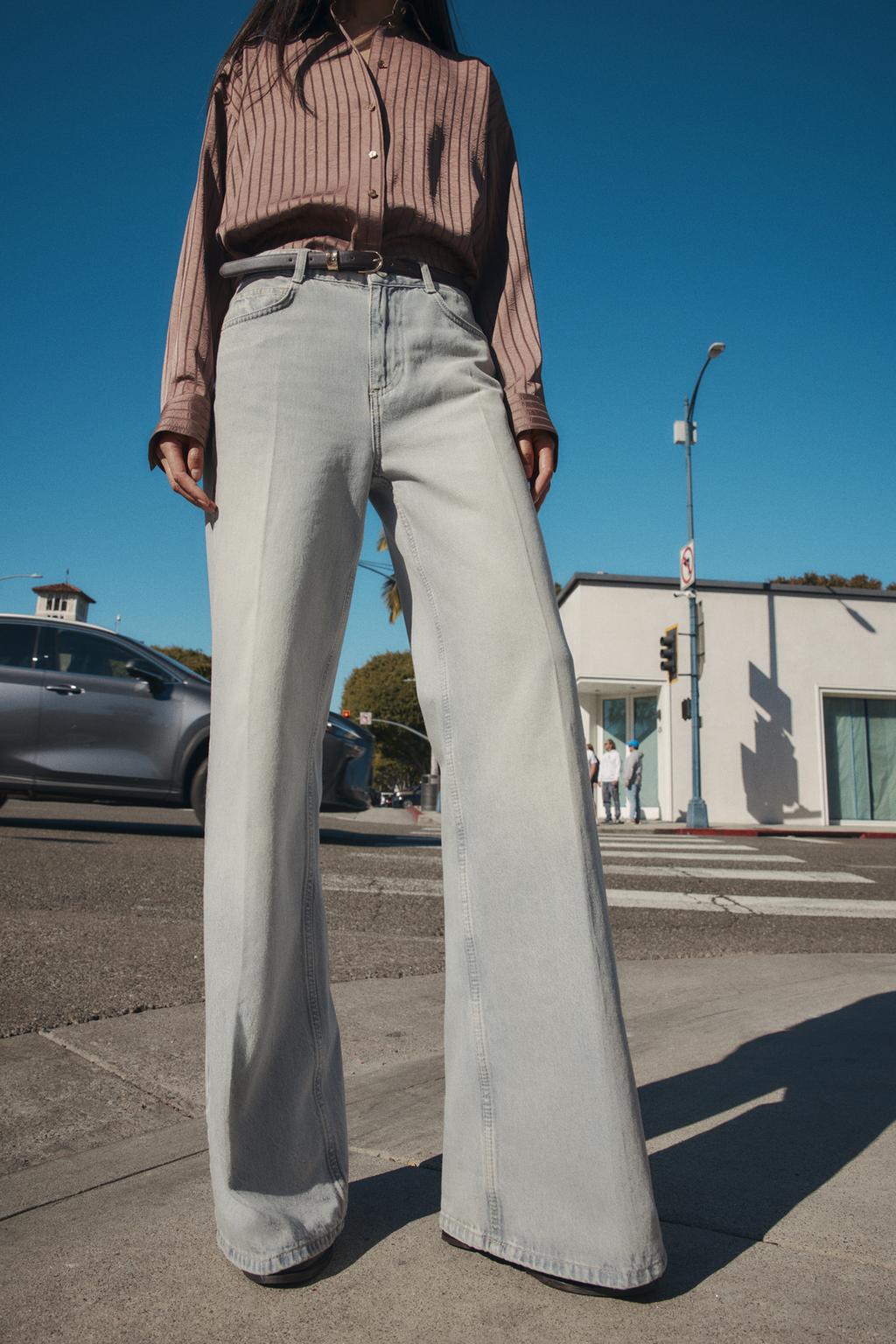 ДЖИНСЫ Z1975 WIDE LEG С ВЫСОКОЙ ПОСАДКОЙ И РЕМНЕМ