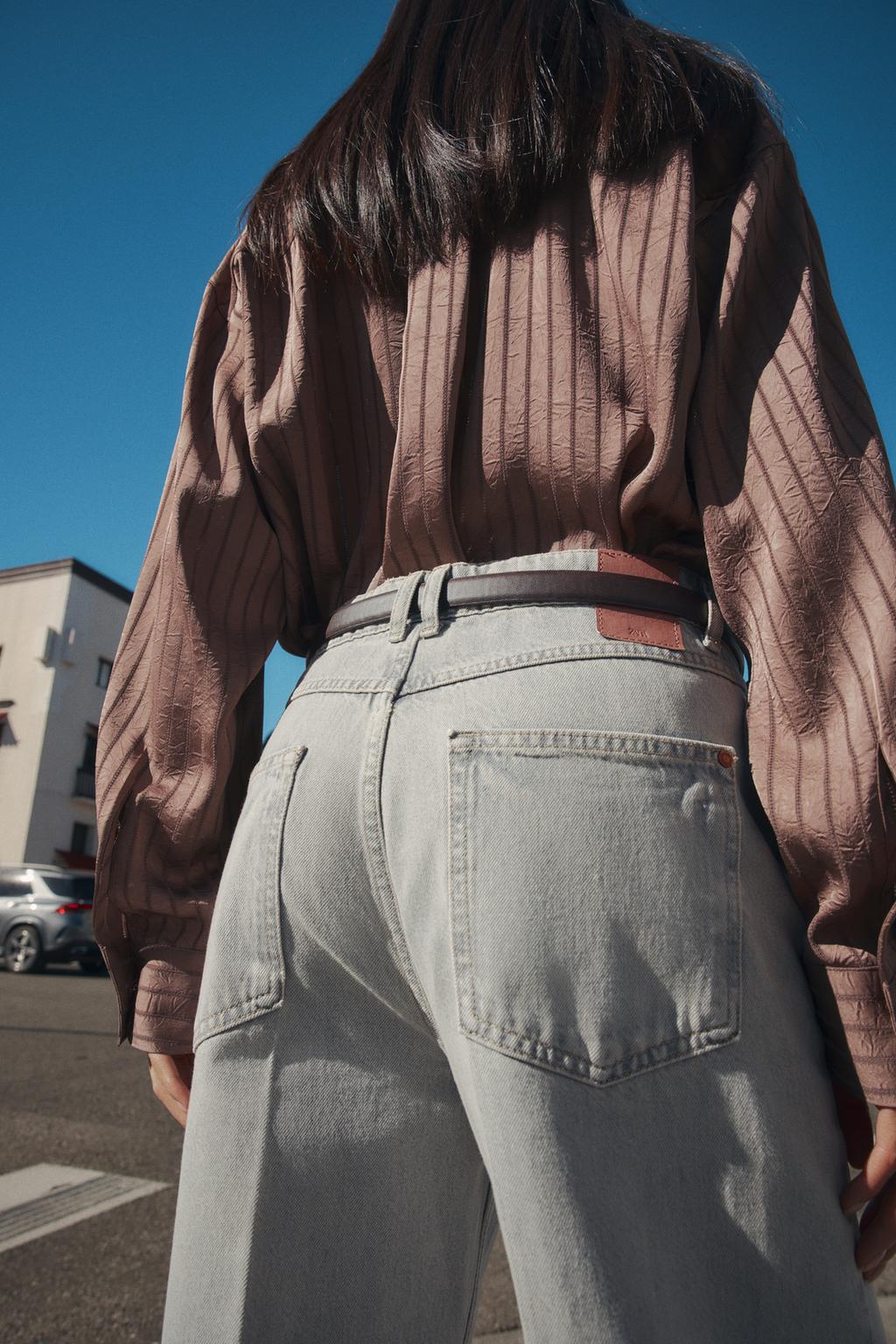 ДЖИНСЫ Z1975 WIDE LEG С ВЫСОКОЙ ПОСАДКОЙ И РЕМНЕМ