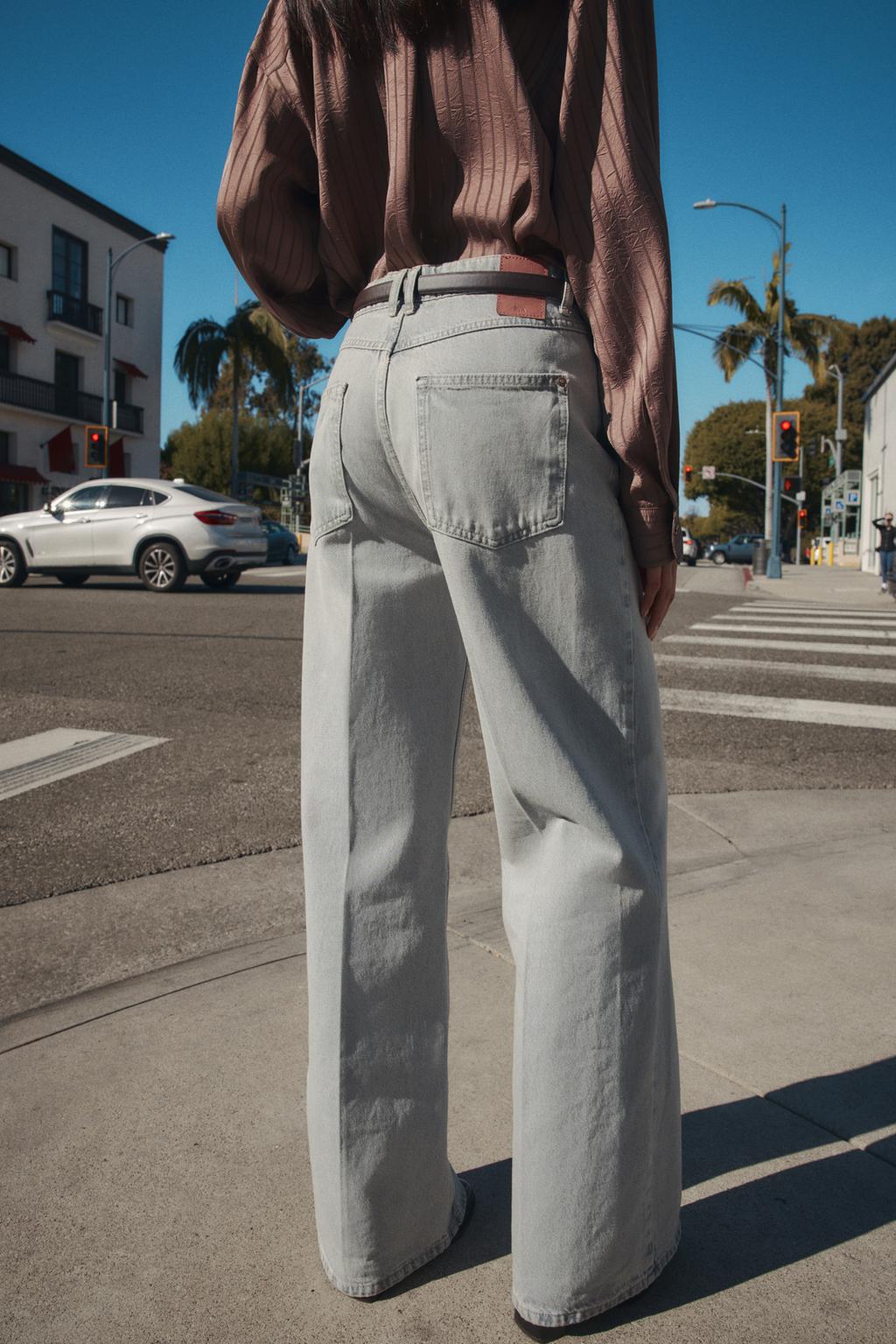 ДЖИНСЫ Z1975 WIDE LEG С ВЫСОКОЙ ПОСАДКОЙ И РЕМНЕМ