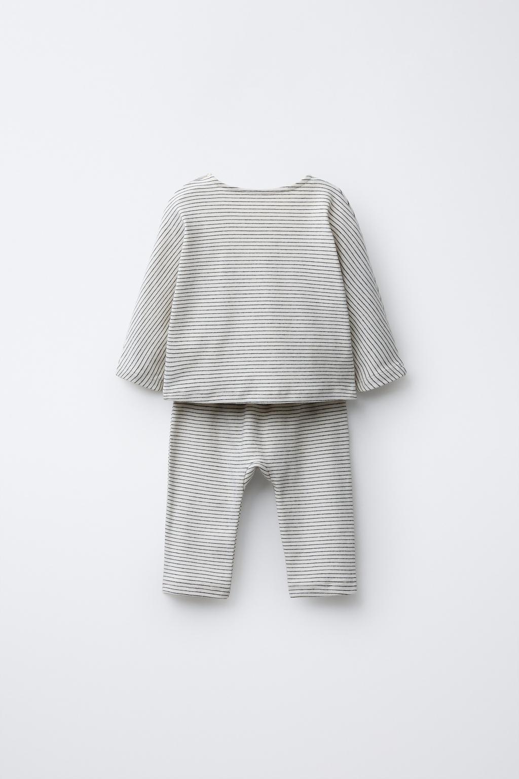 КОМПЛЕКТ ИЗ ФУТБОЛКИ И БРЮК В ПОЛОСКУ