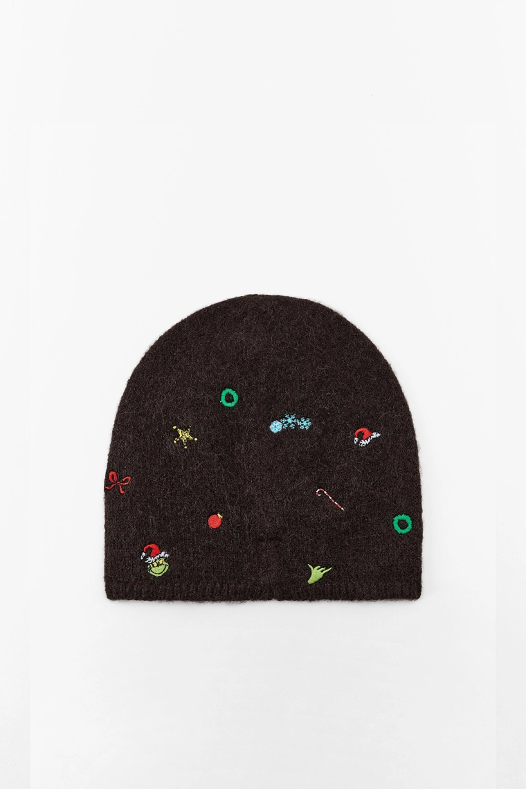 ШАПКА БИНИ С ВЫШИВКОЙ ГРИНЧА™
