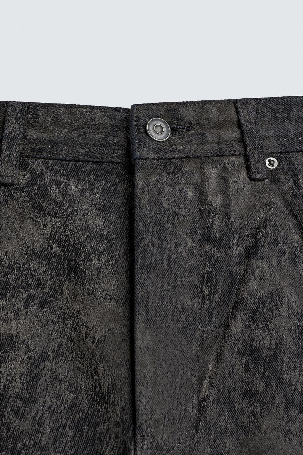 ДЖИНСЫ STRAIGHT FIT ЖАККАРД С АБСТРАКТНЫМ УЗОРОМ