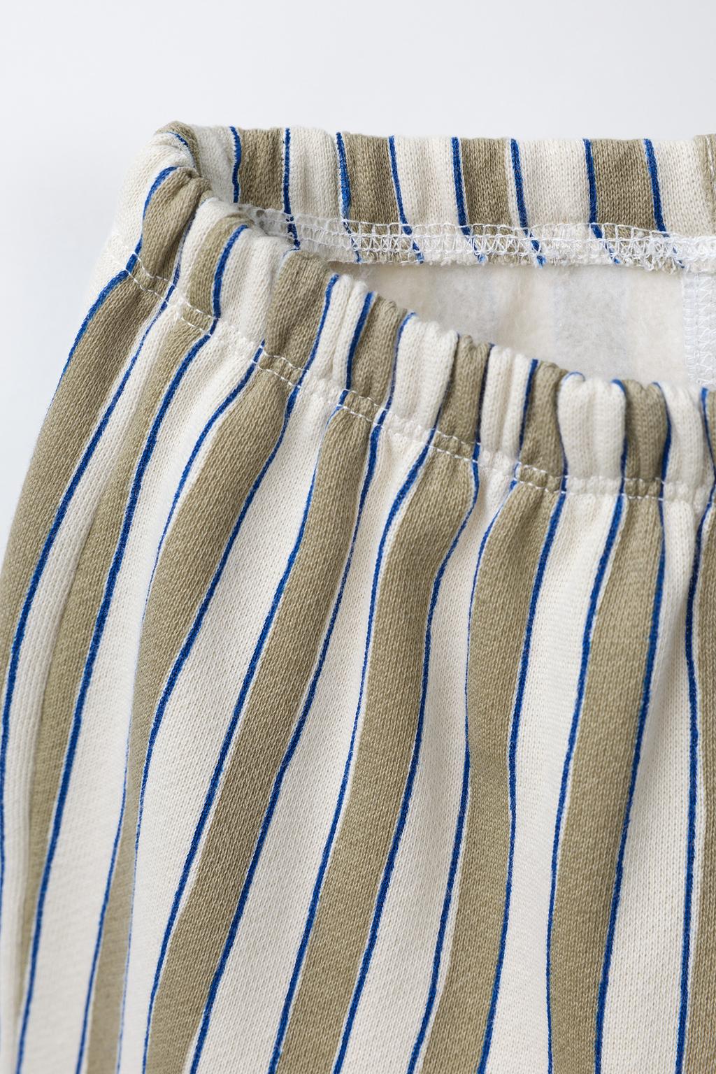 БРЮКИ BAGGY В ПОЛОСКУ С НАШИВКОЙ