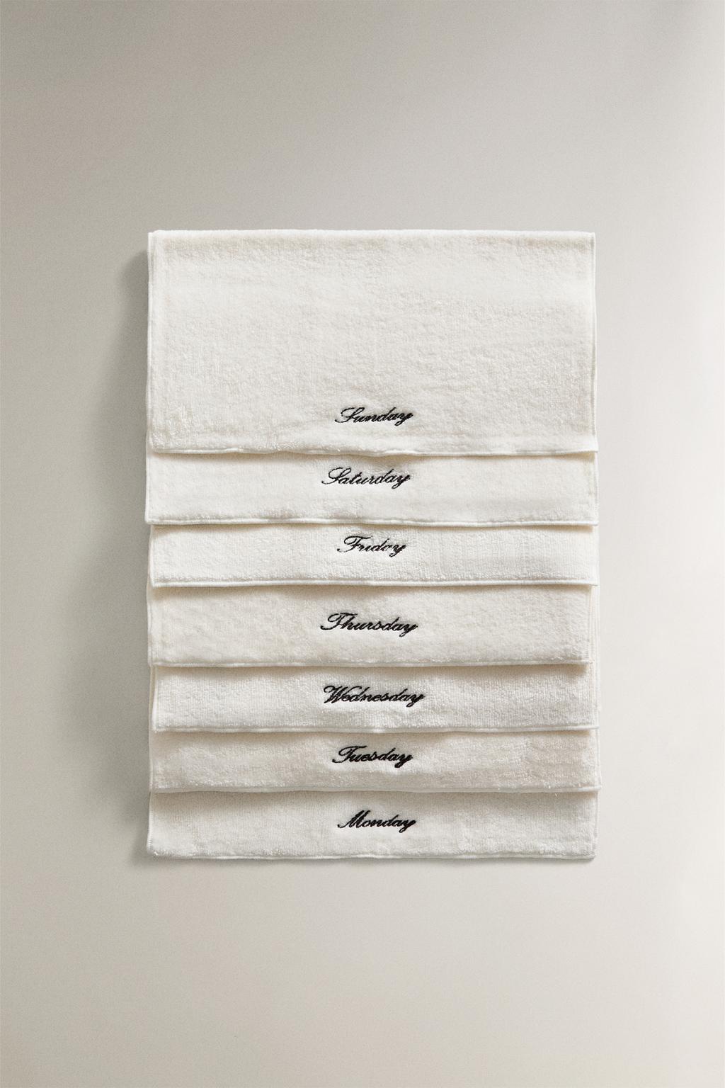 Набор из 7 шт. повседневных хлопковых ручных полотенец
