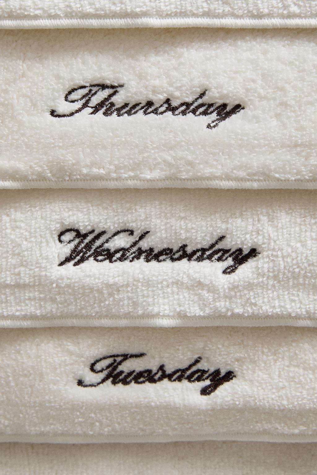 Набор из 7 шт. повседневных хлопковых ручных полотенец