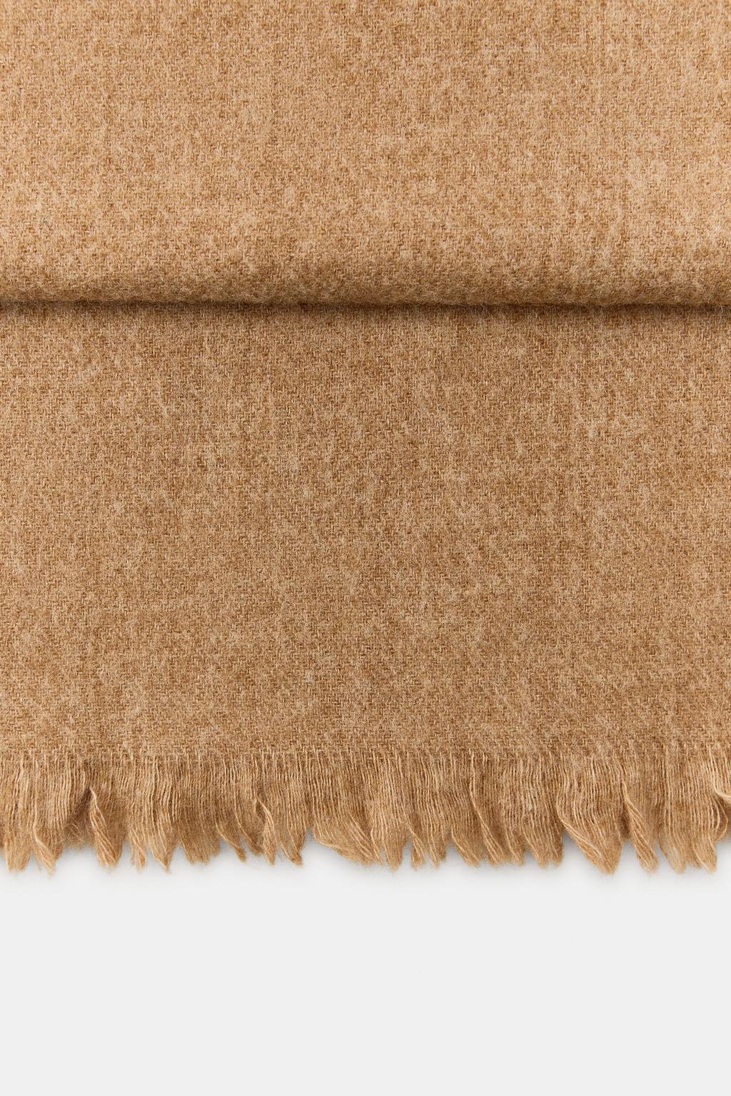 ОДНОТОННЫЙ ШАРФ С ШЕРСТЬЮ