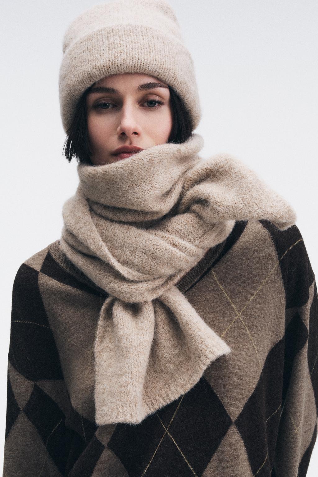 ОДНОТОННЫЙ ТРИКОТАЖНЫЙ ШАРФ