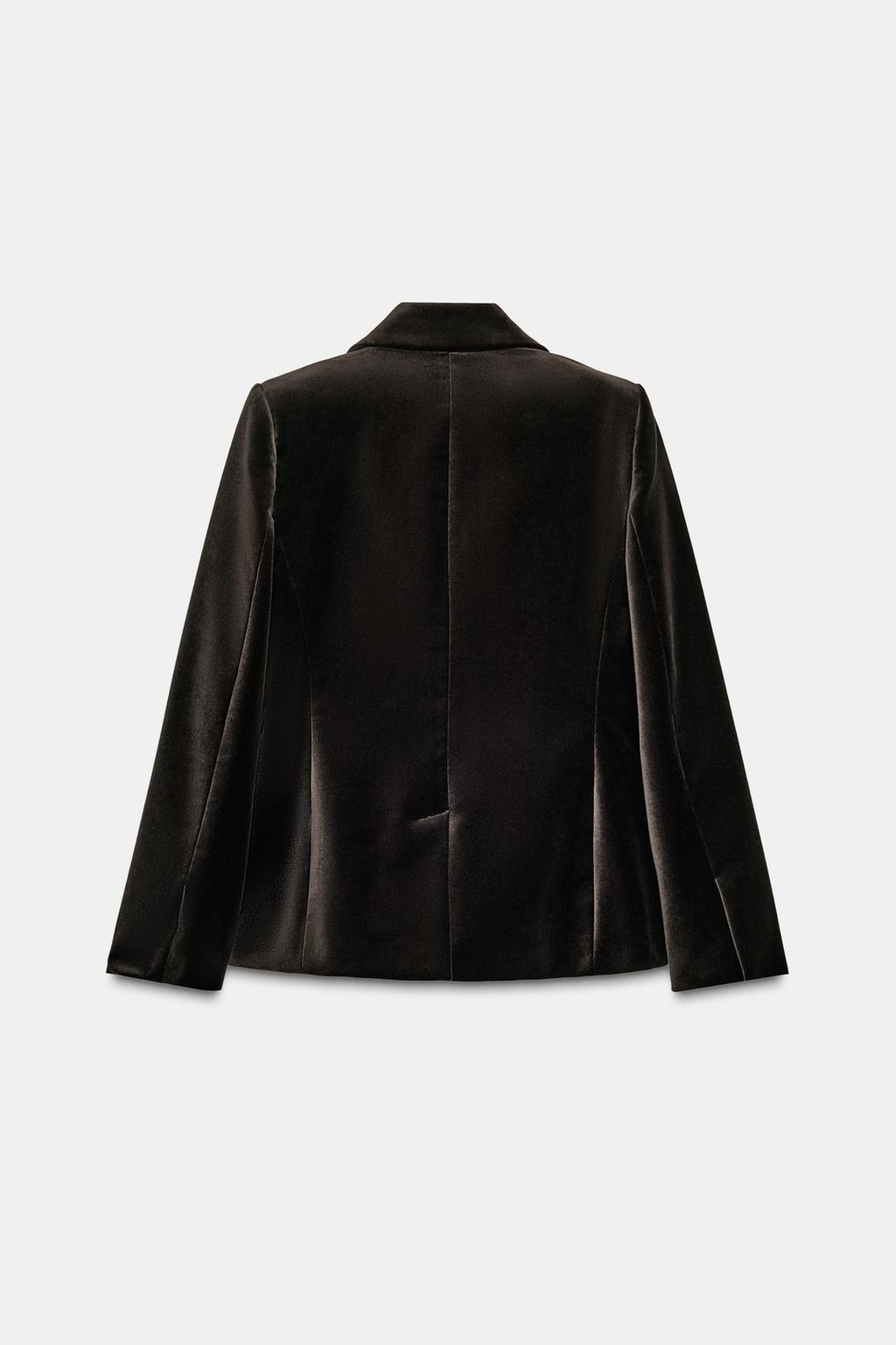 ДВУБОРТНЫЙ БАРХАТНЫЙ БЛЕЙЗЕР — ZW COLLECTION