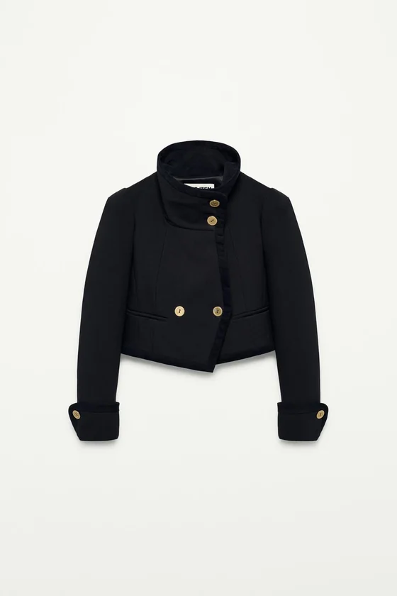 КОРОТКАЯ КУРТКА НА ПУГОВИЦАХ — THE ITEM ZARA WOMAN