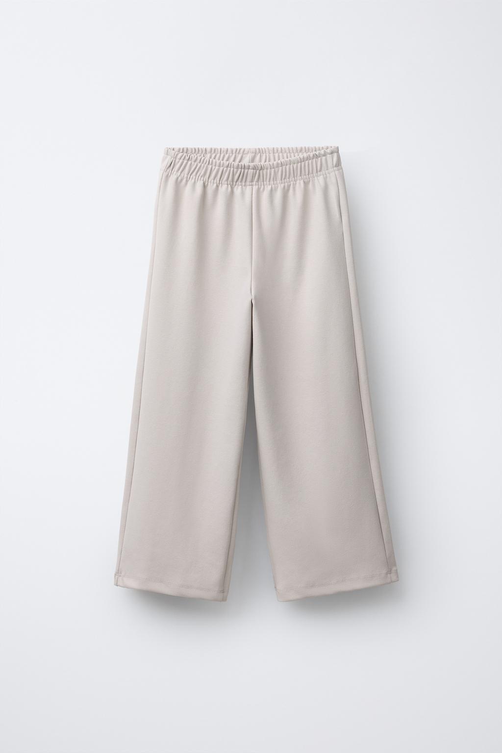 КОМПЛЕКТ ИЗ ТОЛСТОВКИ И БРЮК WIDE LEG ИЗ ТКАНИ ИНТЕРЛОК