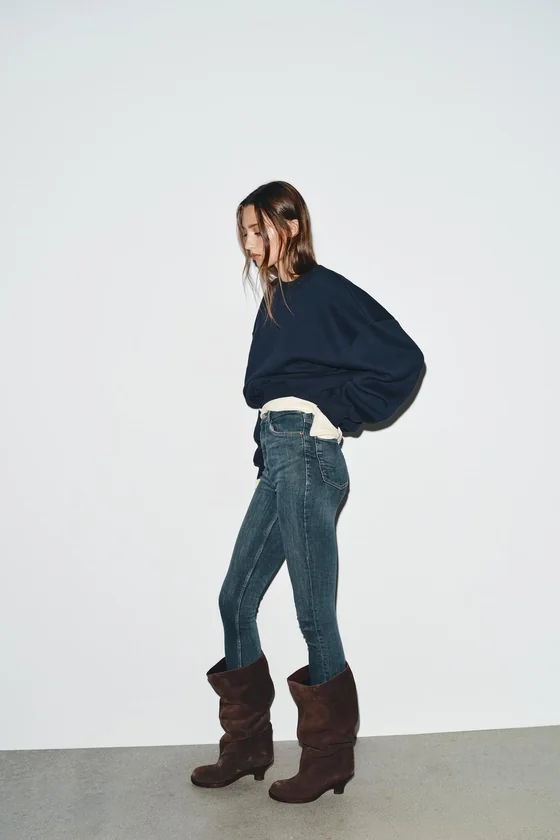 ДЖИНСЫ TRF SKINNY С ВЫСОКОЙ ПОСАДКОЙ