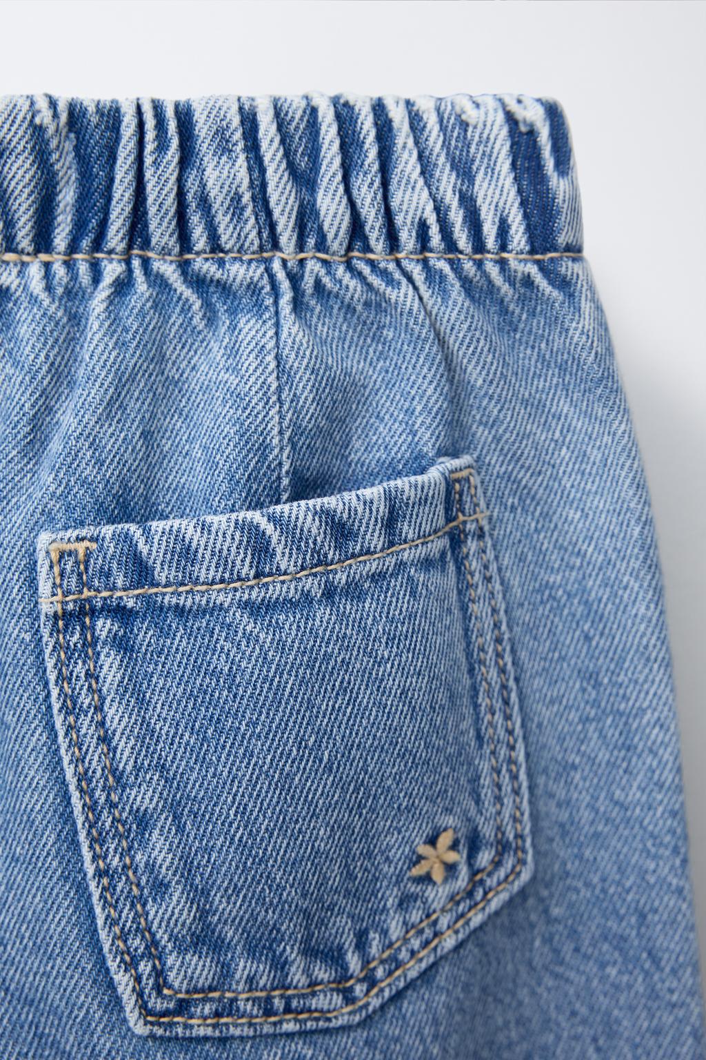 ДЖИНСЫ WIDE LEG FLUIDO С ДЫРКАМИ