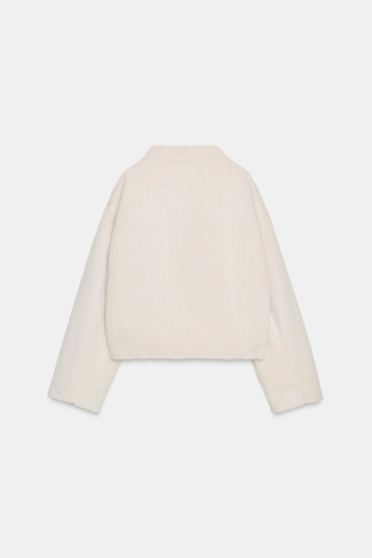 КУРТКА ИЗ ИСКУССТВЕННОГО МЕХА С ЗАПАХОМ