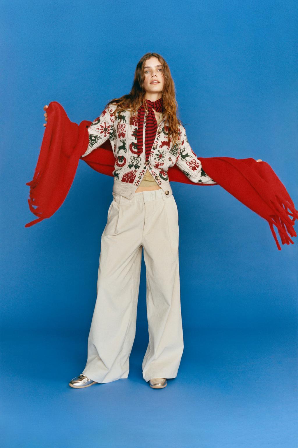 ЖАККАРДОВЫЙ КАРДИГАН НА РОЖДЕСТВО