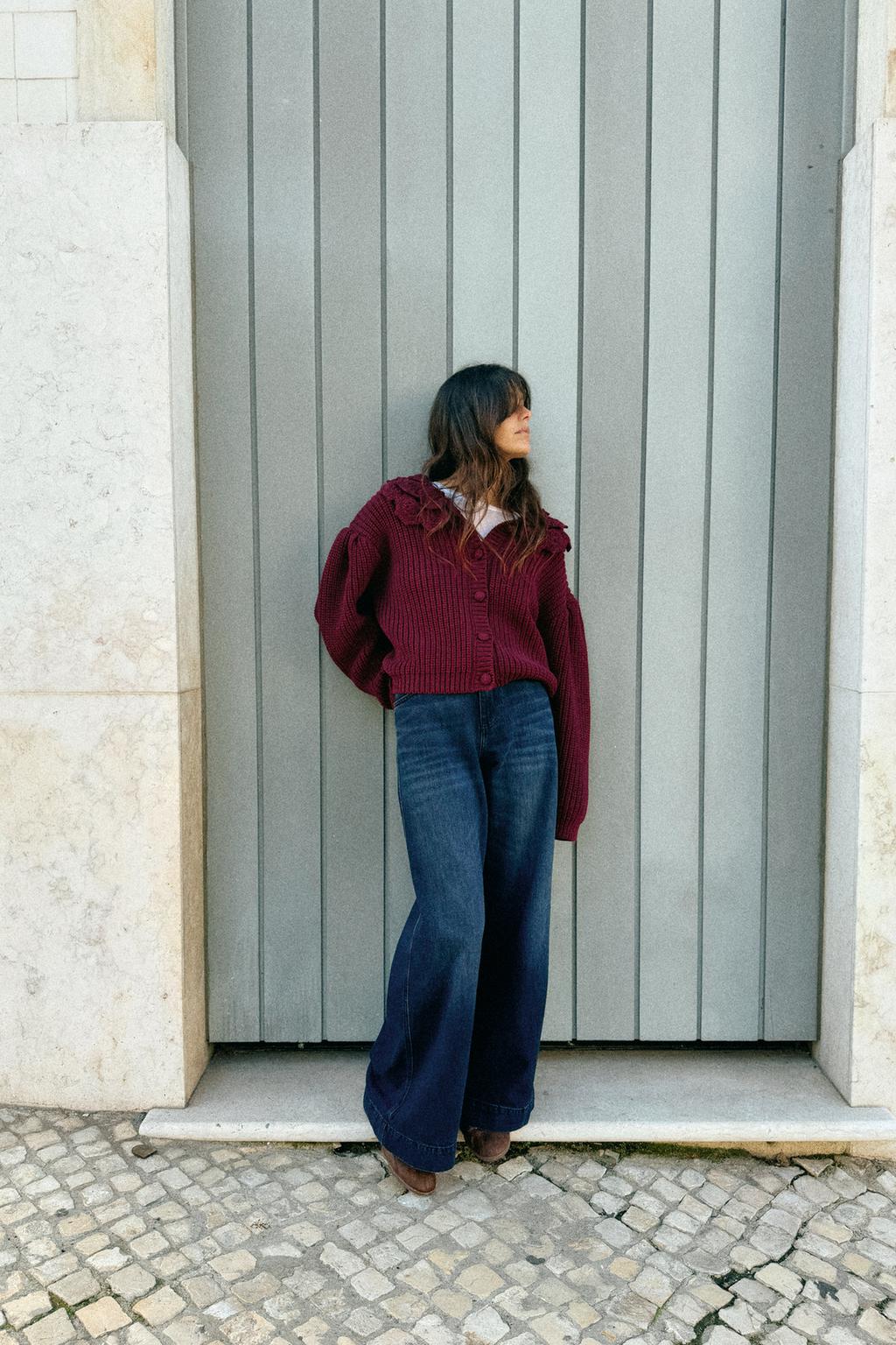 КАРДИГАН С ЦВЕТОЧНЫМ УЗОРОМ