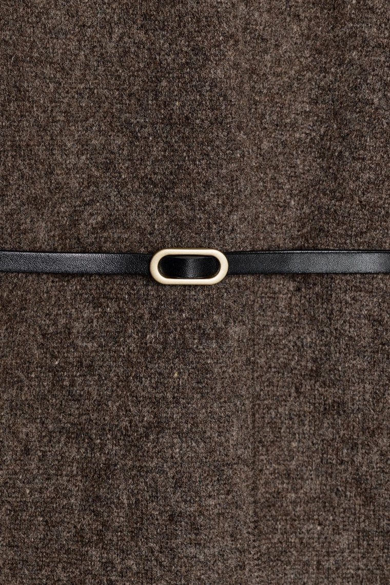 КАРДИГАН ИЗ 100% ШЕРСТИ С РЕМНЕМ