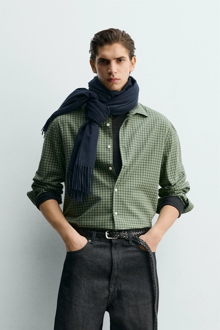 РУБАШКА REGULAR FIT В КЛЕТКУ