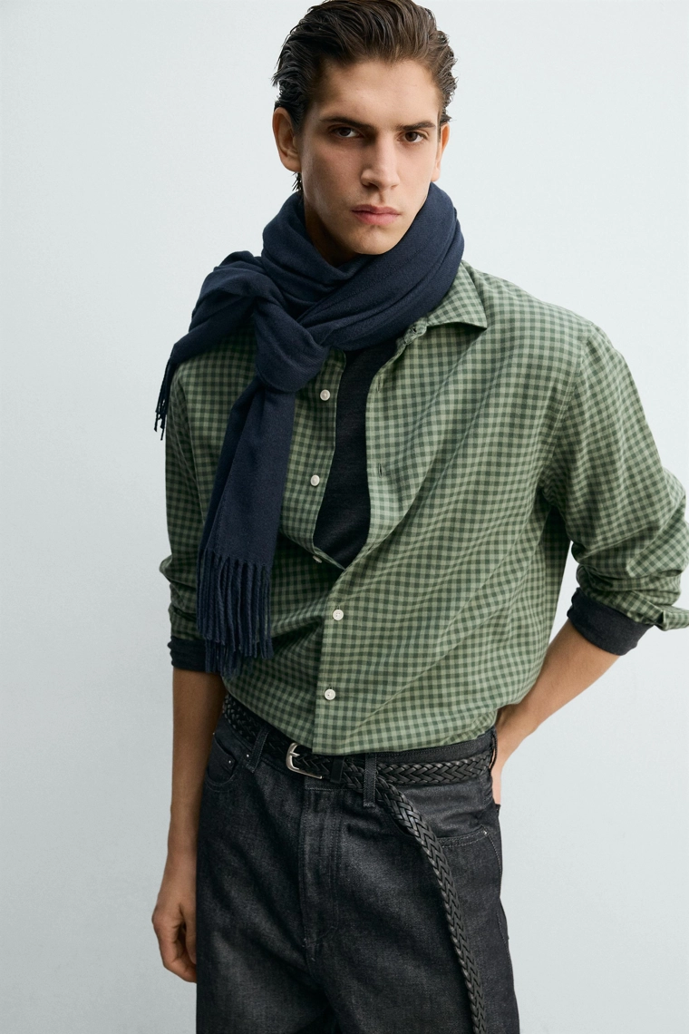 РУБАШКА REGULAR FIT В КЛЕТКУ